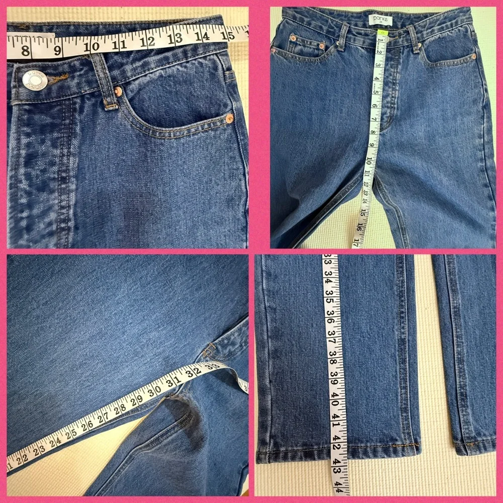 Parke  Straight Leg / High Rise -Medium Wash  Denim Jean Current NWOT SIZE 28